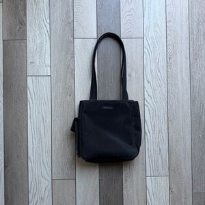 Vintage Guess Black Compact Shoulder Tote